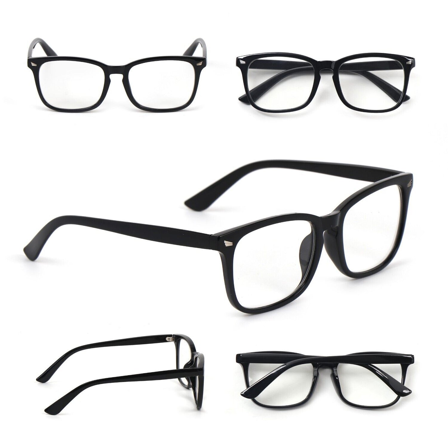 Stylish  Oversized Retro Fashion Reading Glasses Mens Womans Metal Hinges 5010