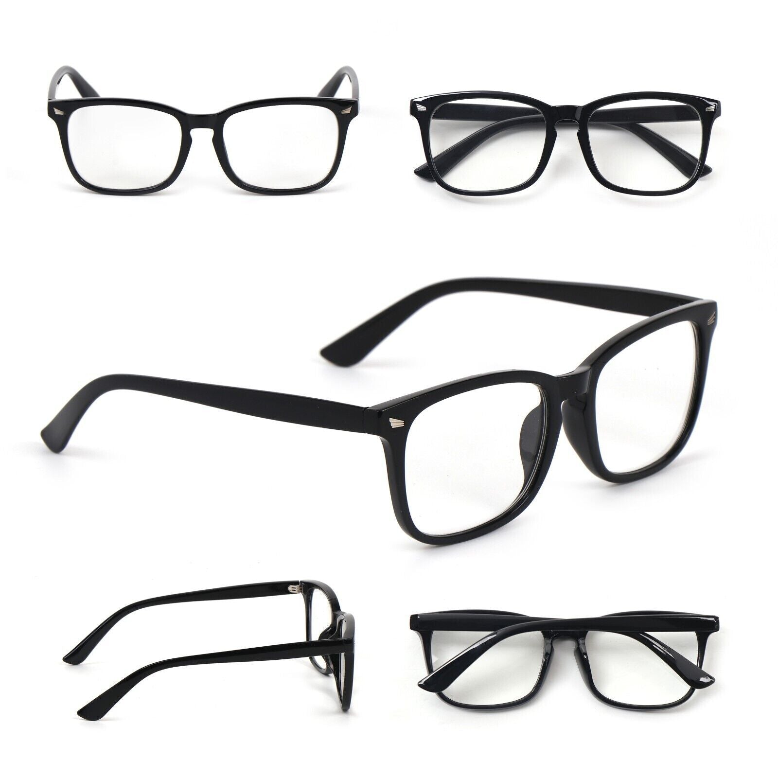 Stylish  Oversized Retro Fashion Reading Glasses Mens Womans Metal Hinges 5010