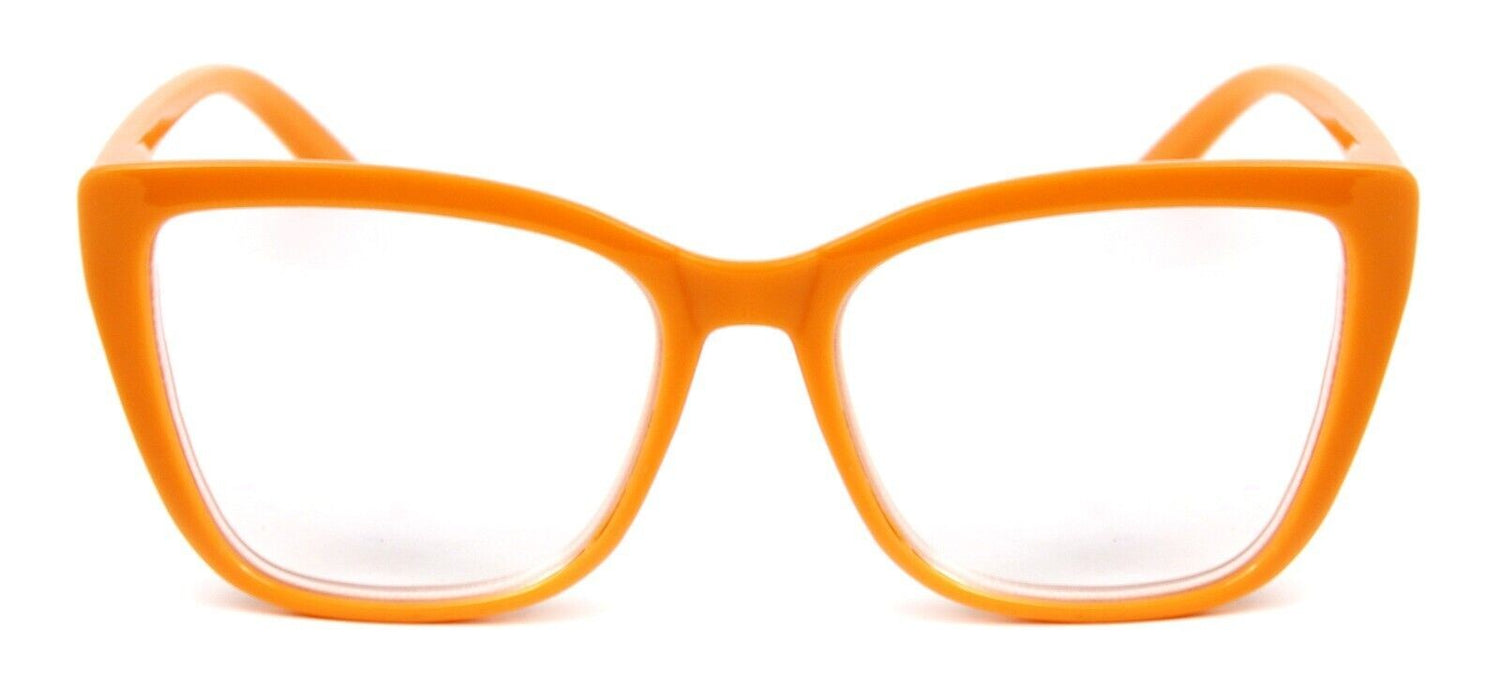 Cat Eye Funky Oversized Reading Glasses Woman with Spring Hinges 16 Colours DX88