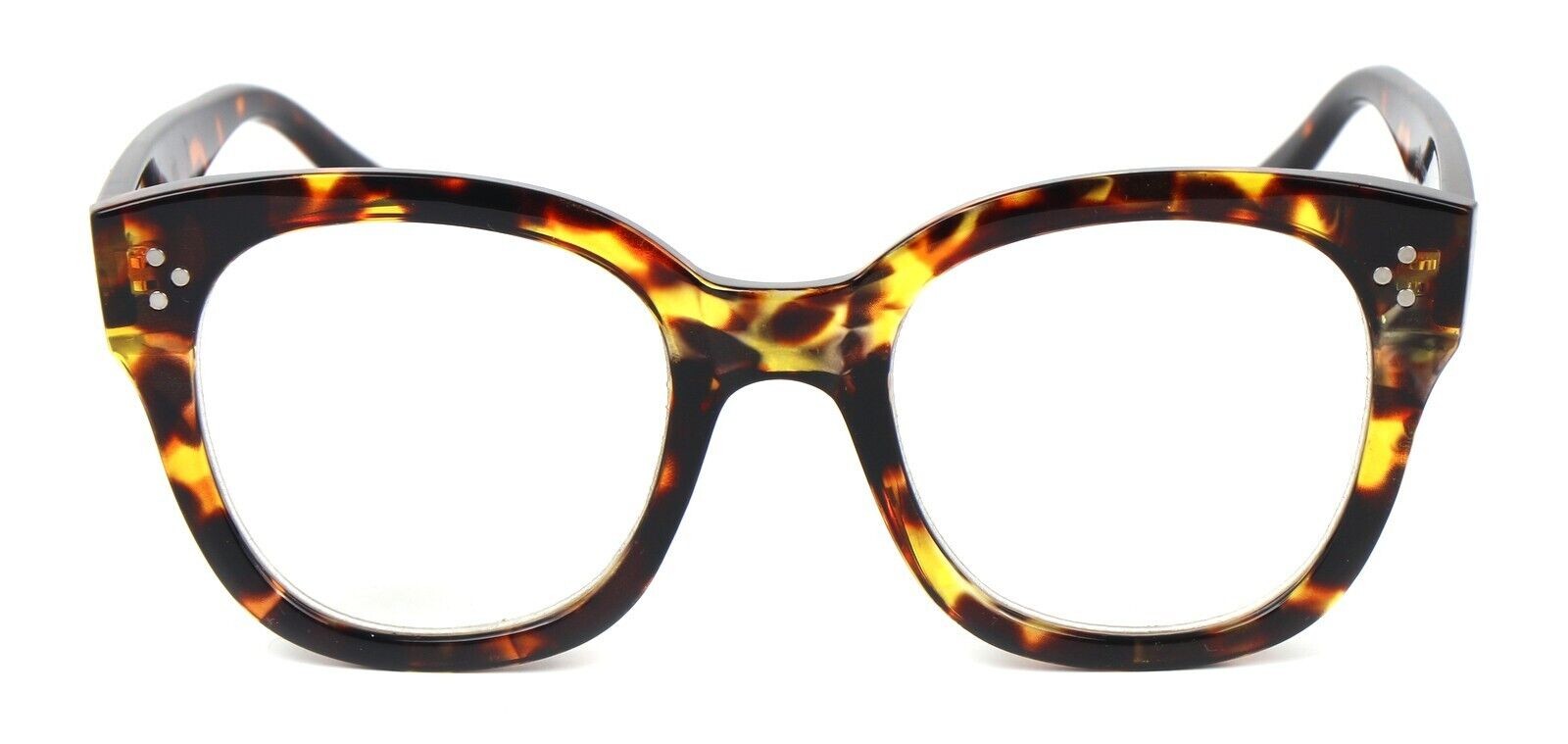Stylish Oversized Retro Anti Blue Light Reading Glasses Unisex Metal Hinges 5037