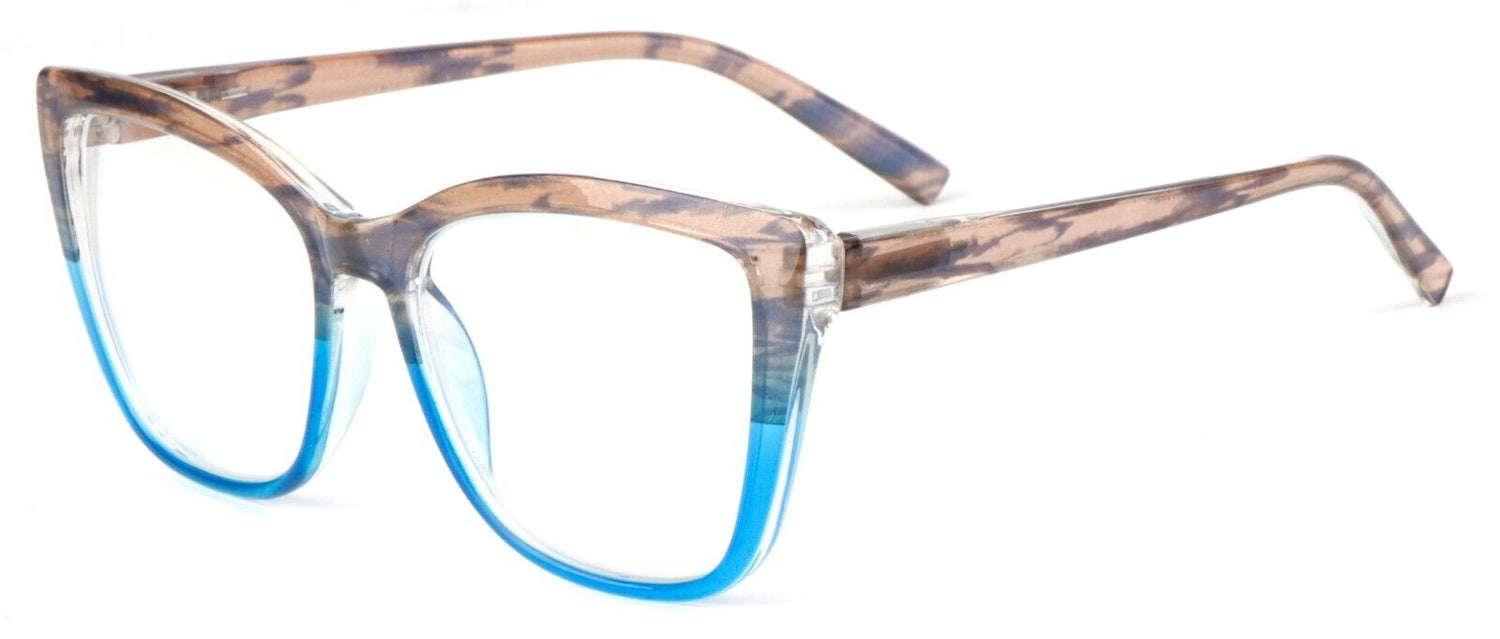 Cat Eye Funky Oversized Reading Glasses Woman with Spring Hinges 16 Colours DX88