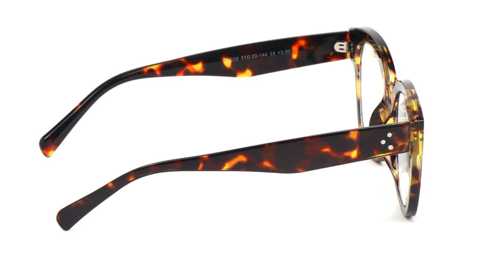 Stylish Oversized Retro Anti Blue Light Reading Glasses Unisex Metal Hinges 5037