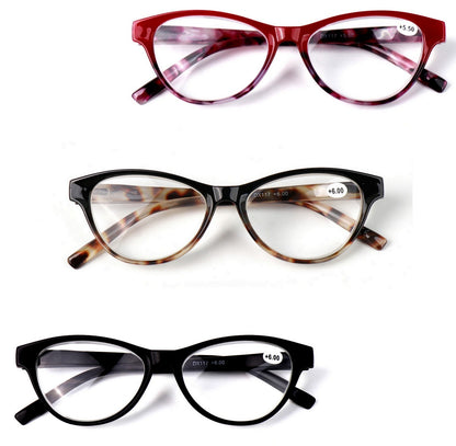 Very High Power Cat Eye Retro Reading Glasses +4.5+5.0+5.5+6.0+6.5+7.0 DX117