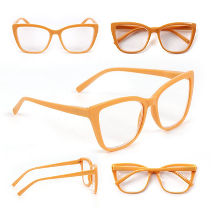 Cat Eye Funky Oversized Reading Glasses Woman with Spring Hinges 16 Colours DX88