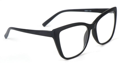 Cat Eye Funky Oversized Reading Glasses Woman with Spring Hinges 16 Colours DX88