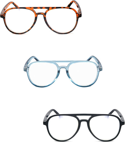 Classic Style Funky Reading Glasses Mens Womans with Metal Hinges DX100