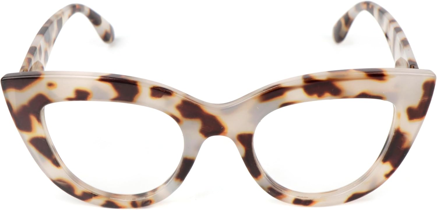 Fads &amp; Fashions Cat Eye Bold Funky Thick Framed Reading Glasses Woman&