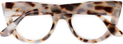 Fads &amp; Fashions Cat Eye Bold Funky Thick Framed Reading Glasses Woman&