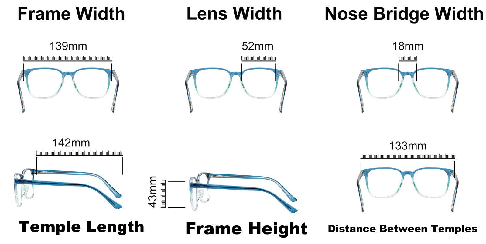 Stylish Retro Unisex Reading Glasses with Stainless Steel Rod Temples &amp; Stainless Steel Spring Hinges DX89