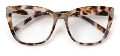 Myopia Near Sighted Correction Glasses Cat Eye Spring Hinges in 2 Colours DX88M