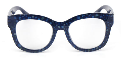 Oversized Retro Reading Glasses handmade Ladies Colourful Spring Hinges 59 x 53mm Large Frame DX99