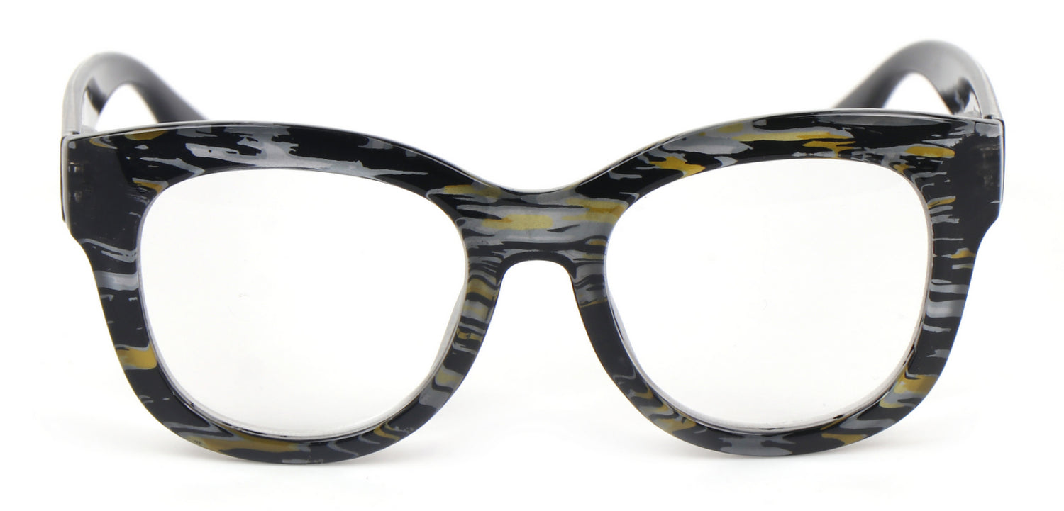 Oversized Retro Reading Glasses handmade Ladies Colourful Spring Hinges 59 x 53mm Large Frame DX99