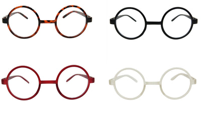 Round Frame Reading Glasses Classic Stylish Retro 5 Colours &amp; 11 strengths 8360
