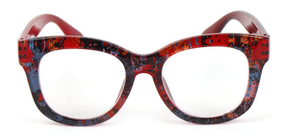 Oversized Retro Reading Glasses handmade Ladies Colourful Spring Hinges 59 x 53mm Large Frame DX99