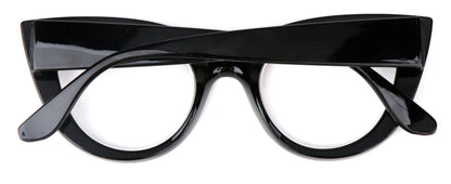 Fads &amp; Fashions Cat Eye Bold Funky Thick Framed Reading Glasses Woman&