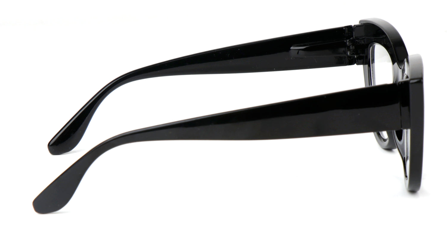Fads &amp; Fashions Cat Eye Bold Funky Thick Framed Reading Glasses Woman&