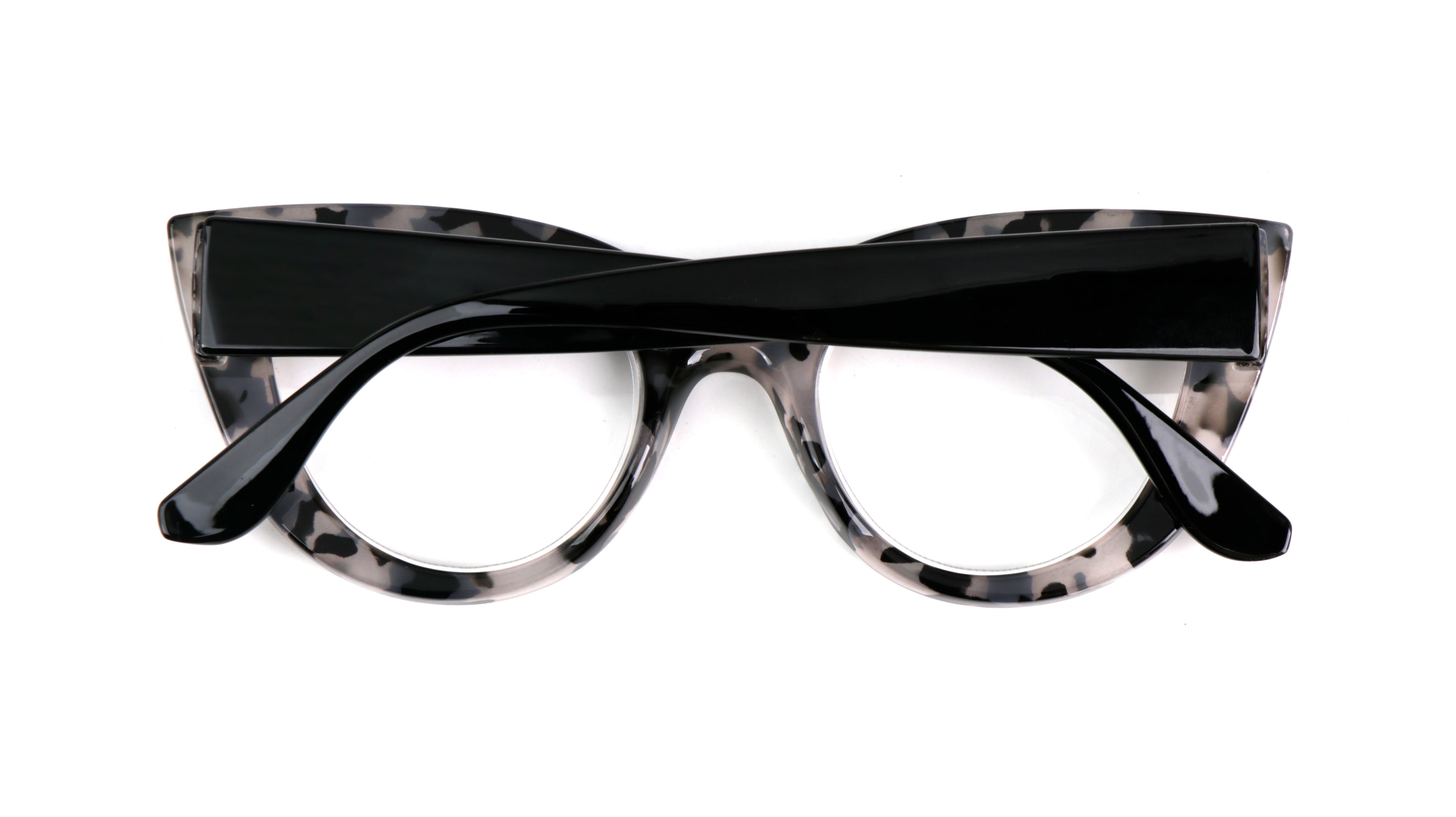 Fads &amp; Fashions Cat Eye Bold Funky Thick Framed Reading Glasses Woman&