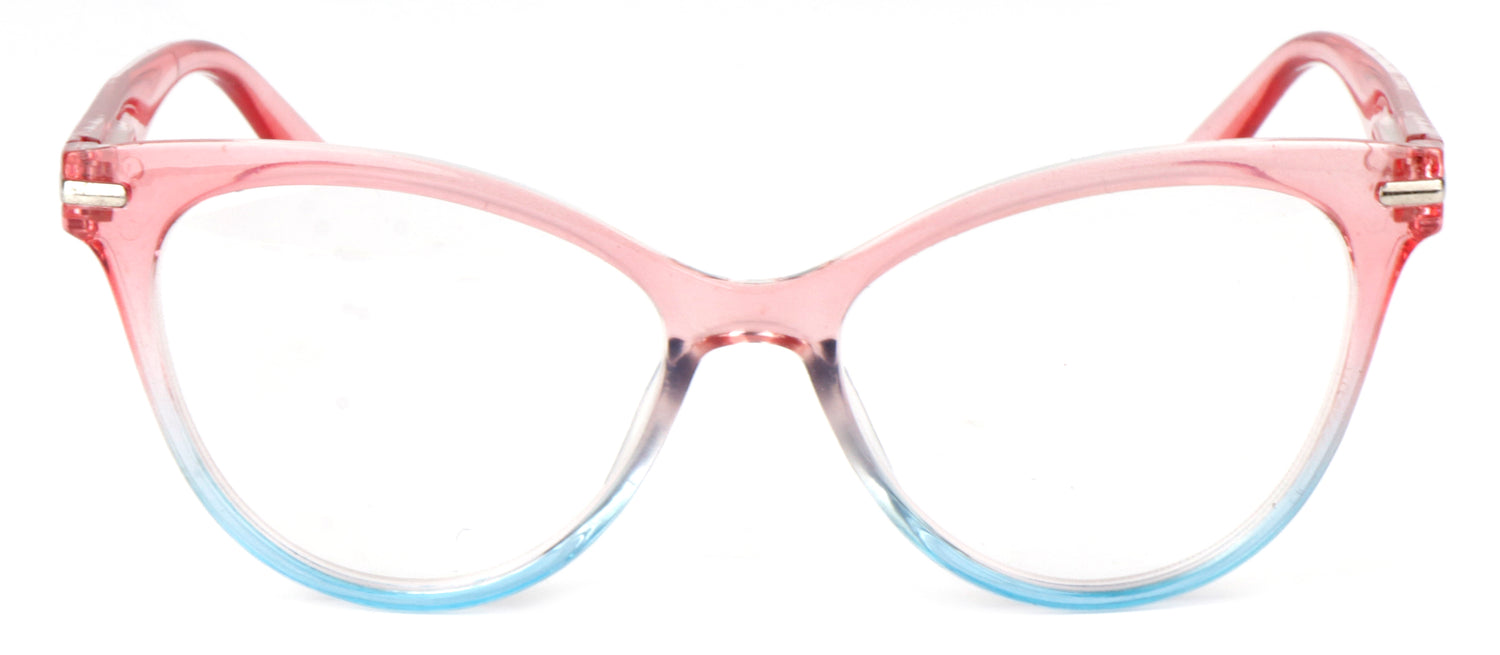 Cat Eye Reading Glasses Stylish Retro Womans Spring Hinges Lightweight Ready Readers Clear Vision 1.0+ 1.5+ 2.0+ 2.5+ 3.0+ 3.5+ 4.0+ DX82