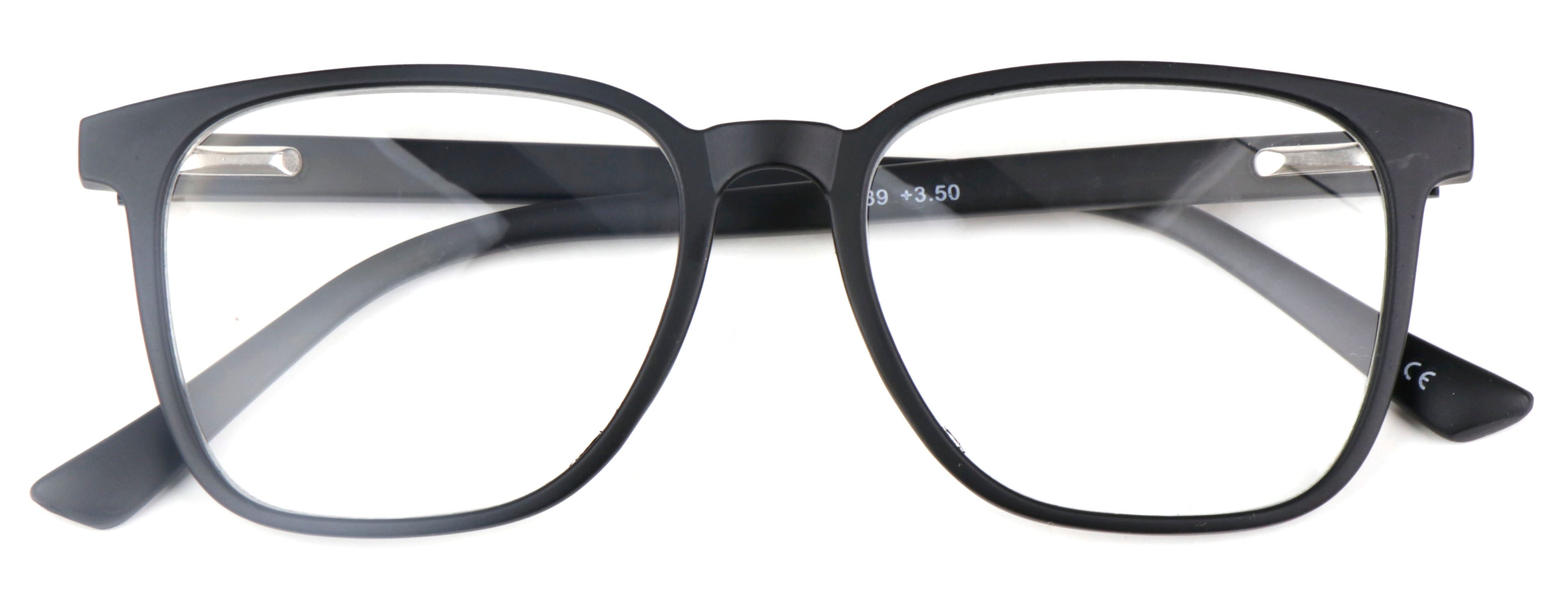 Stylish Retro Unisex Reading Glasses with Stainless Steel Rod Temples &amp; Stainless Steel Spring Hinges DX89