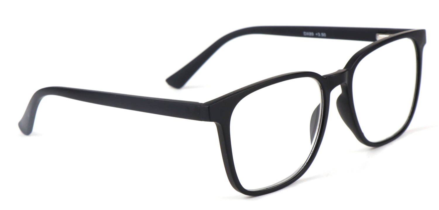 Stylish Retro Unisex Reading Glasses with Stainless Steel Rod Temples &amp; Stainless Steel Spring Hinges DX89