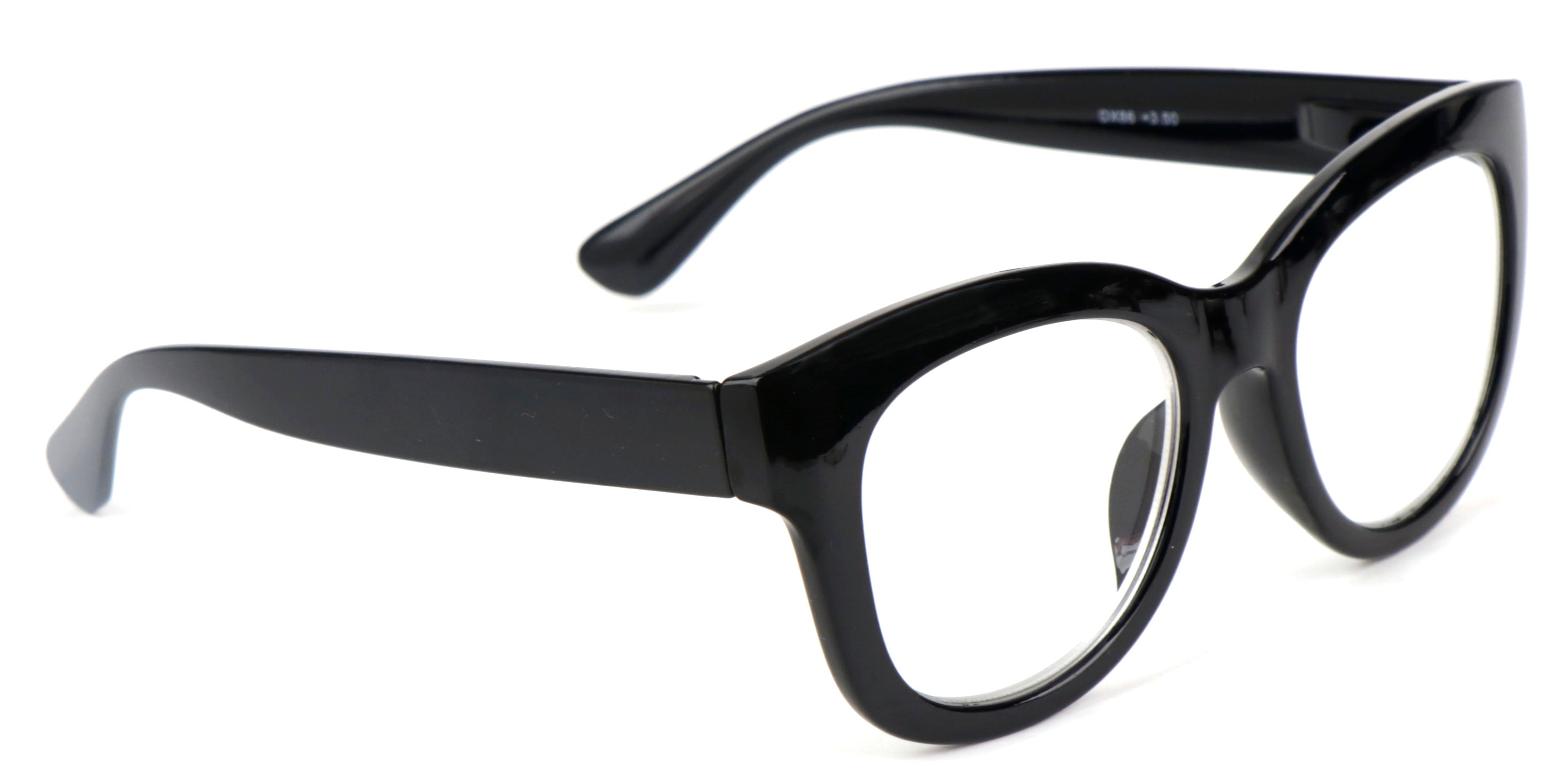 Bold Oval Fashion Retro Unisex Reading Glasses with Spring Hinges DX86
