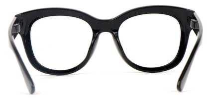 Bold Oval Fashion Retro Unisex Reading Glasses with Spring Hinges DX86