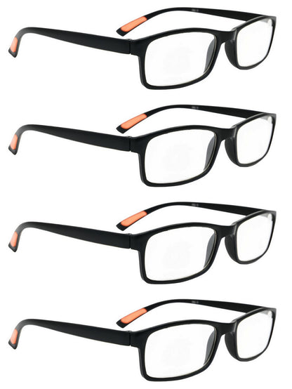 Bendable Fashion TR90 Unisex Reading Glasses in 4 Colours +1.0 up to +4.0    RG9