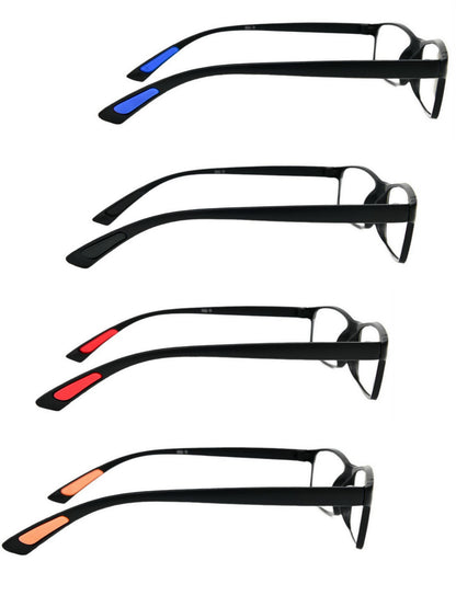 Bendable Fashion TR90 Unisex Reading Glasses in 4 Colours +1.0 up to +4.0    RG9