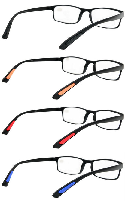 Bendable Fashion TR90 Unisex Reading Glasses in 4 Colours +1.0 up to +4.0    RG9
