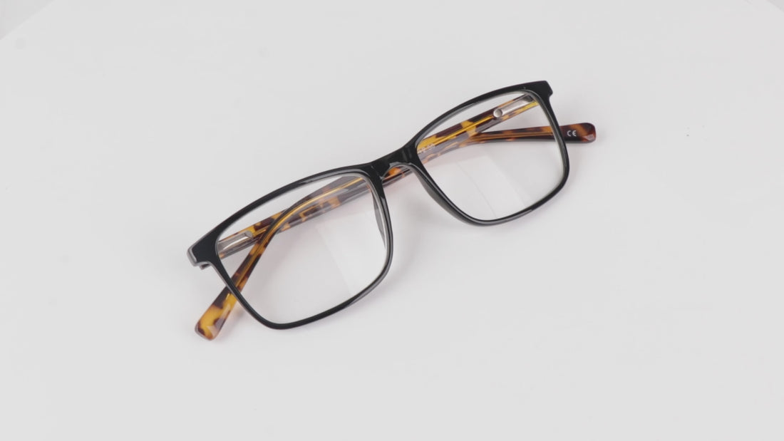 Acetate Designer Reading Glasses Stainless Hinges with Metal Rod Temples DX85