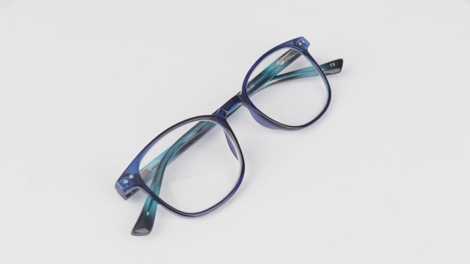 Oval Spring Hinged Reading Glasses Stainless Strengthening Rod in Temples DX83