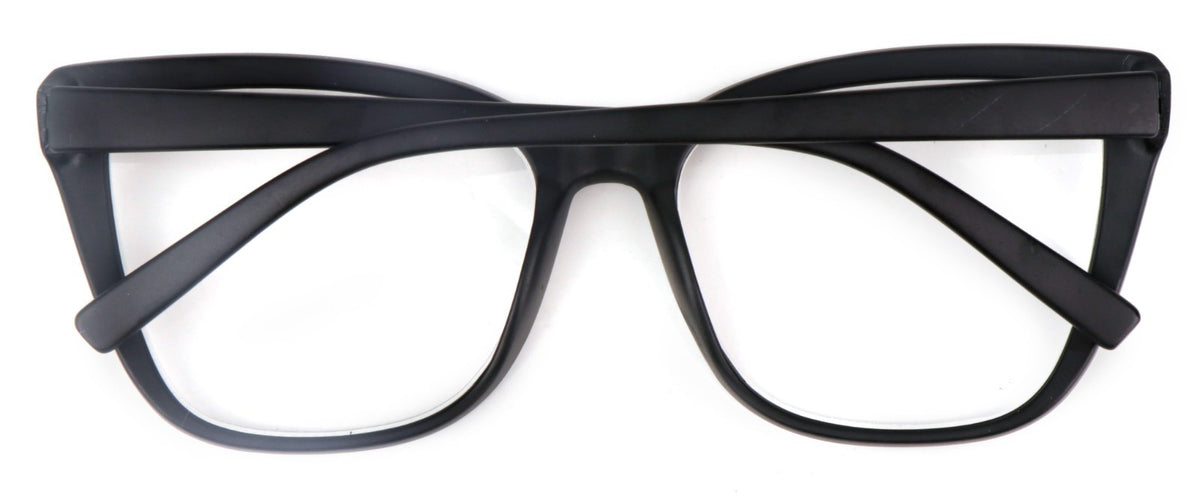 Oversized Cat Eye Myopia Near Sighted Correction Glasses Spring Hinges  DX88M