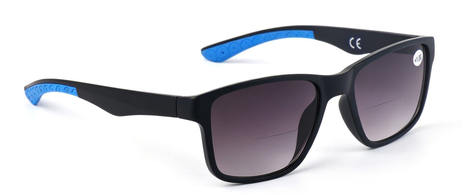 Bifocal Sunreader Sunglasses Men Women Anti Blue Light Metal Hinges LH2519-ABL