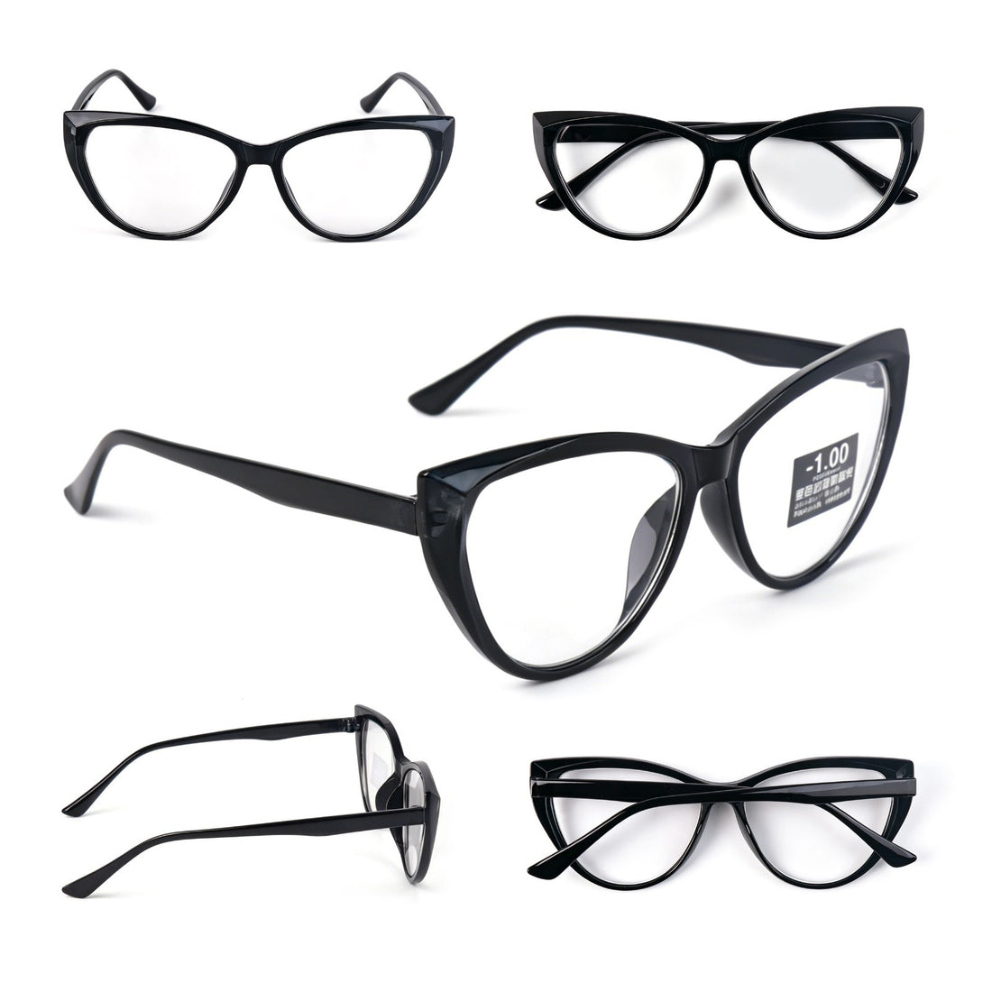 Photochromic Transitional Nearsighted Sun Myopia Glasses Cat Eye Womans DX9637