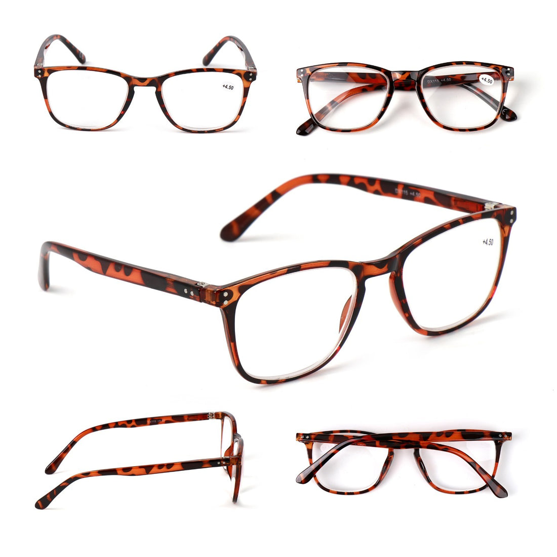 High Magnification Unisex Fashion Reading Glasses+4.5+5.0+5.5+6.0+6.5+7.0 DX115
