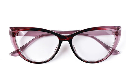 Photochromic Transitional Nearsighted Sun Myopia Glasses Cat Eye Womans DX9637