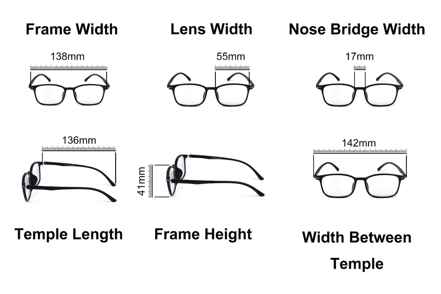 Photochromic Transitional Myopia Correction Unisex Glasses Short Sight DX8889