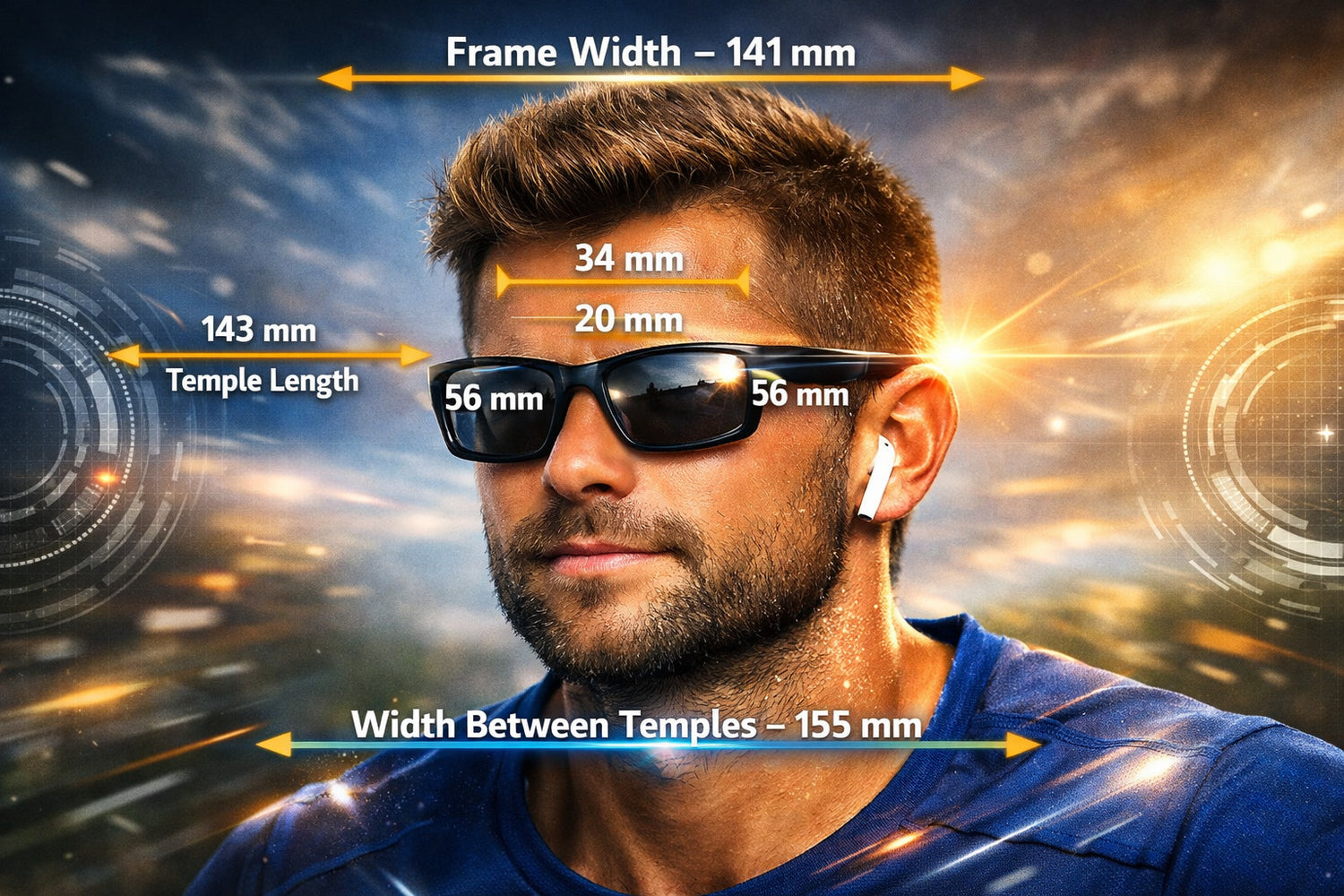 Photochromic Myopia Sports Nearsighted Glasses Unisex Short Sight  DX81278