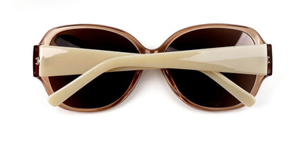 Bifocal Sun Readers Oversized Womans Oval with Metal Hinges 3 Colours DX8154