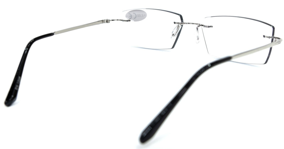 Photochromic Transition Rimless Myopia Sun Correction Glasses Mens Womans NG122P