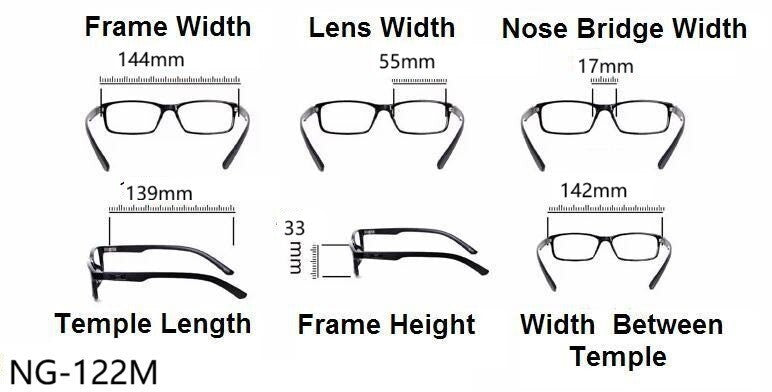 Photochromic Transition Rimless Myopia Sun Correction Glasses Mens Womans NG122P