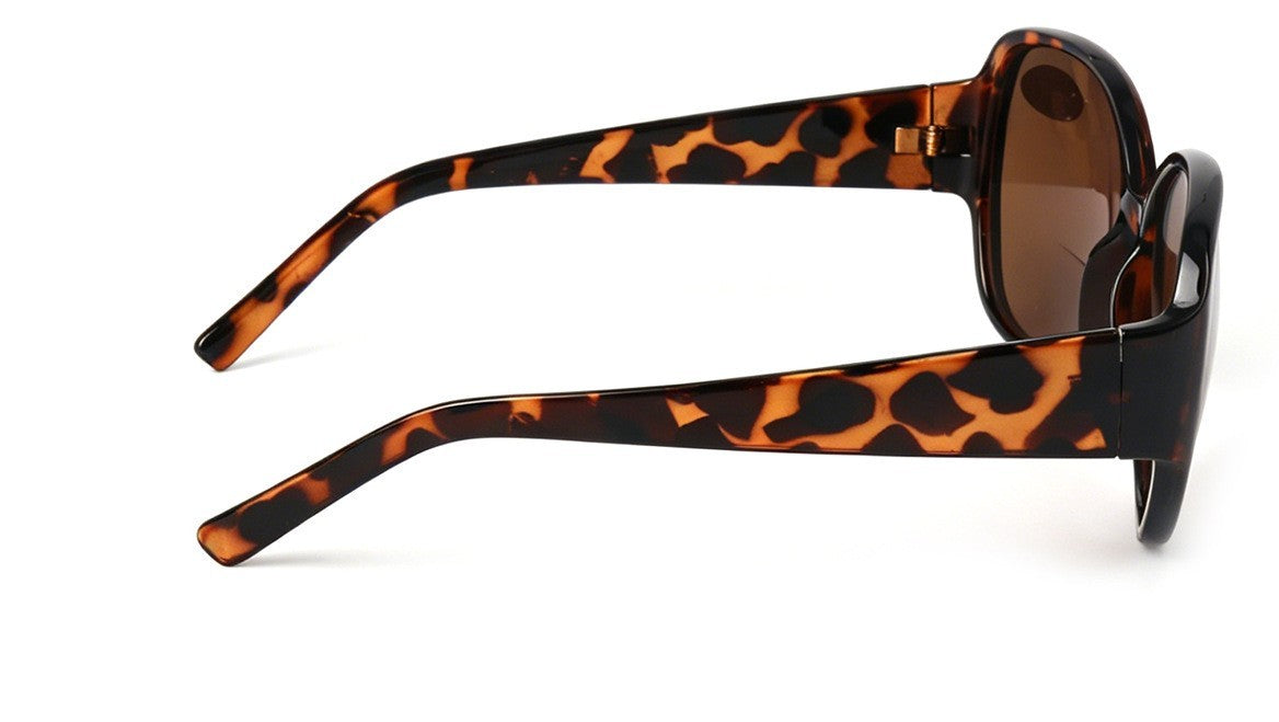 Bifocal Sun Readers Oversized Womans Oval with Metal Hinges 3 Colours DX8154