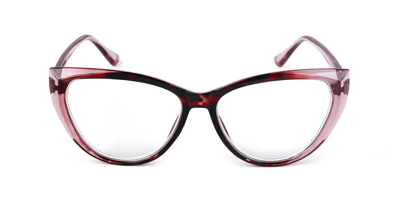 Photochromic Transitional Nearsighted Sun Myopia Glasses Cat Eye Womans DX9637