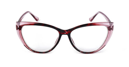 Photochromic Transitional Nearsighted Sun Myopia Glasses Cat Eye Womans DX9637
