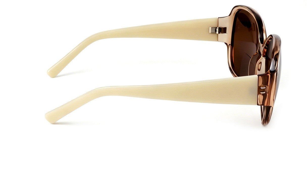 Bifocal Sun Readers Oversized Womans Oval with Metal Hinges 3 Colours DX8154