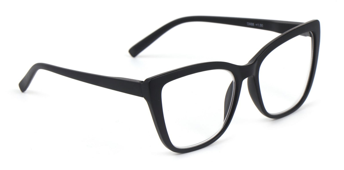 Oversized Cat Eye Myopia Near Sighted Correction Glasses Spring Hinges  DX88M