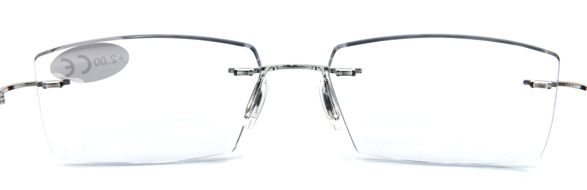 Photochromic Transition Rimless Myopia Sun Correction Glasses Mens Womans NG122P