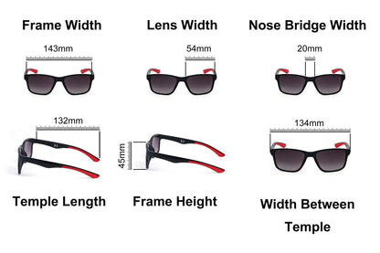 Bifocal Sunreader Sunglasses Men Women Anti Blue Light Metal Hinges LH2519-ABL