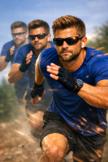 Photochromic Myopia Sports Nearsighted Glasses Unisex Short Sight  DX81278