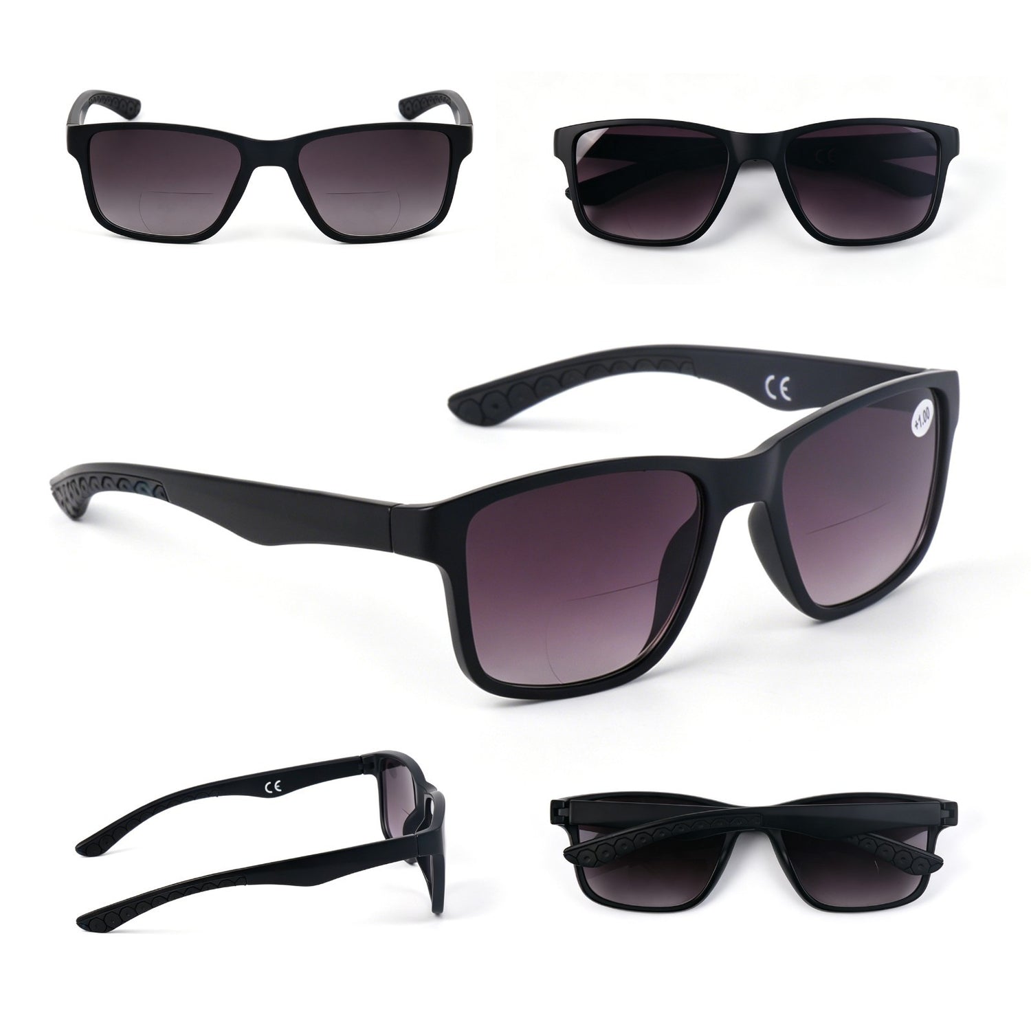 Bifocal Sunreader Sunglasses Men Women Anti Blue Light Metal Hinges LH2519-ABL